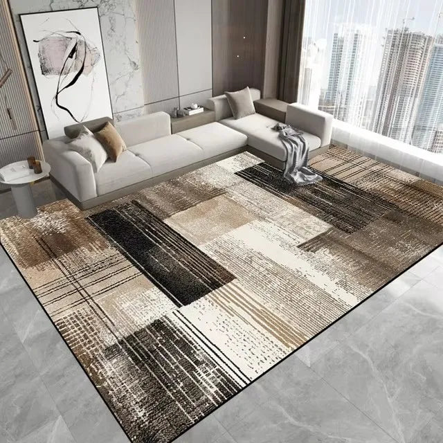 Modern Carpet for Living Room Decoration Large Carpet Light and Washable.