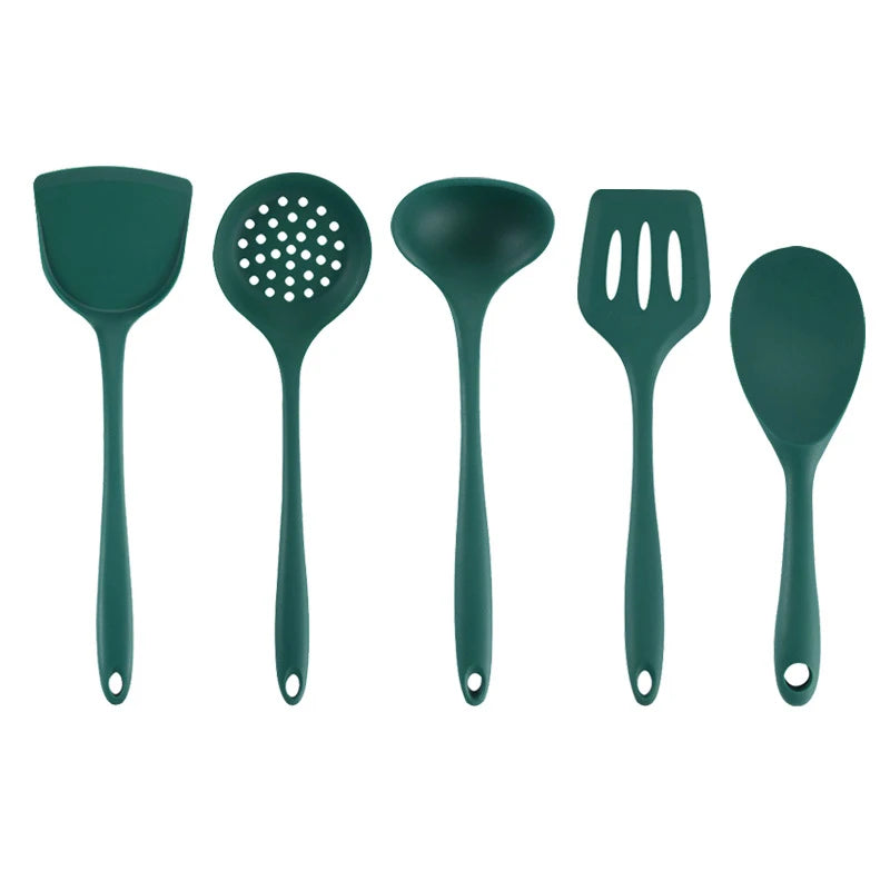 Silicone Kitchen Cooking Utensils Spatula Pasta Cookware Set cooking accessories.