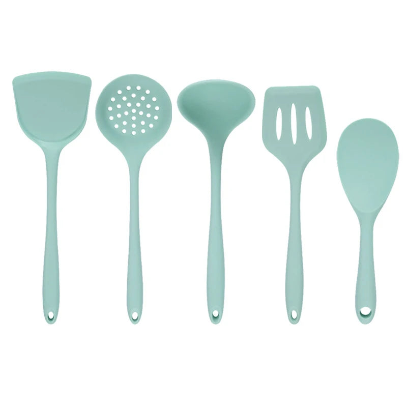 Silicone Kitchen Cooking Utensils Spatula Pasta Cookware Set cooking accessories.