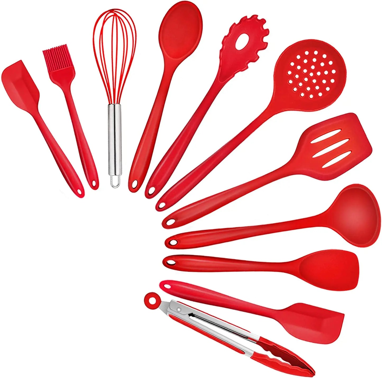 Silicone Kitchen Cooking Utensils Spatula Pasta Cookware Set cooking accessories.